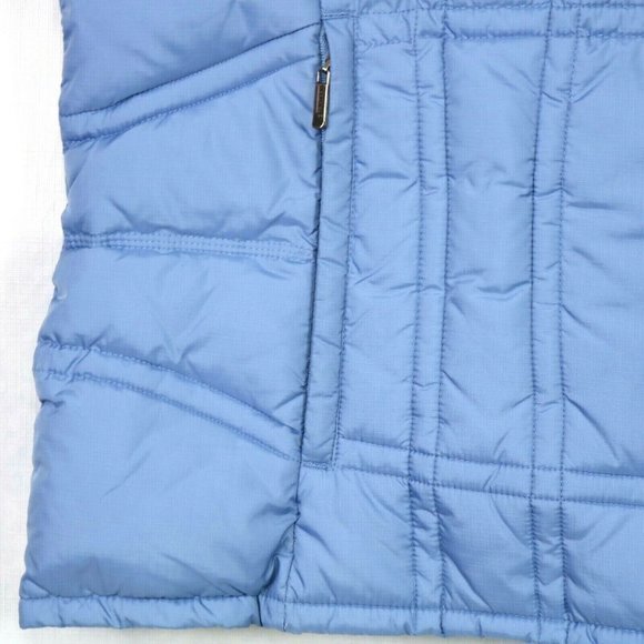 Woolrich Quilted Puffer Vest Jacket Heather Blue Zipper XL - Picture 6 of 11